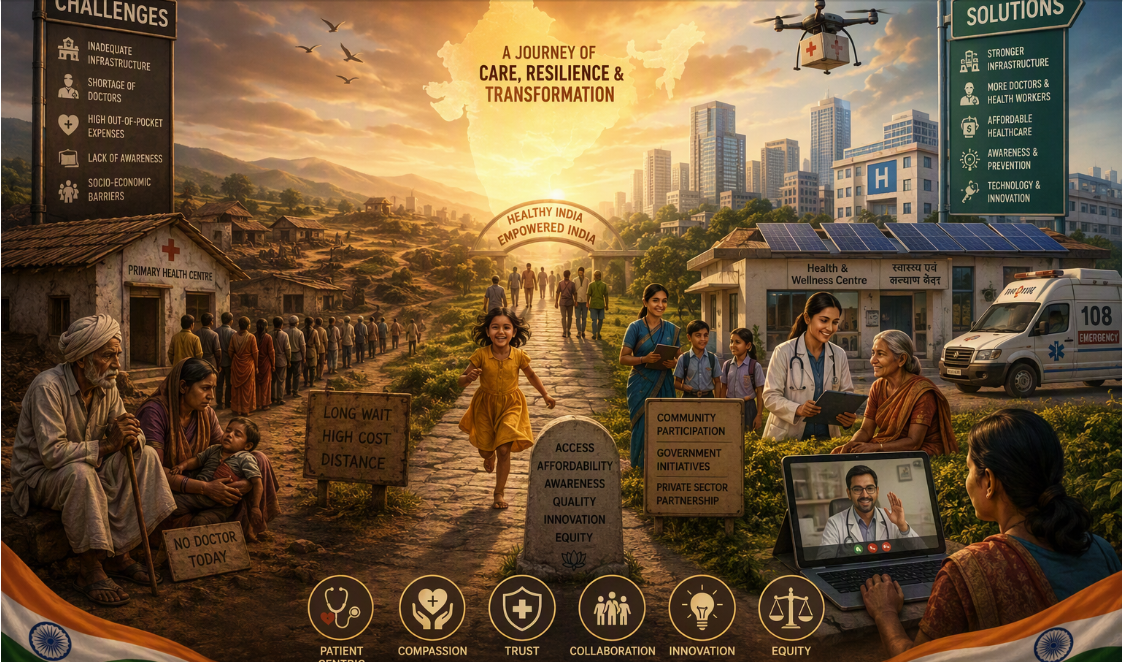 India’s Healthcare System Challenges and Future Solutions