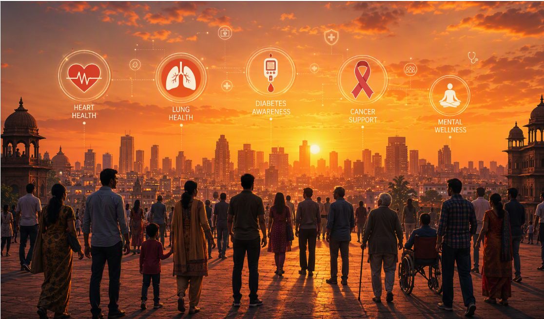Non Communicable Disease in India: A Growing Health Crisis